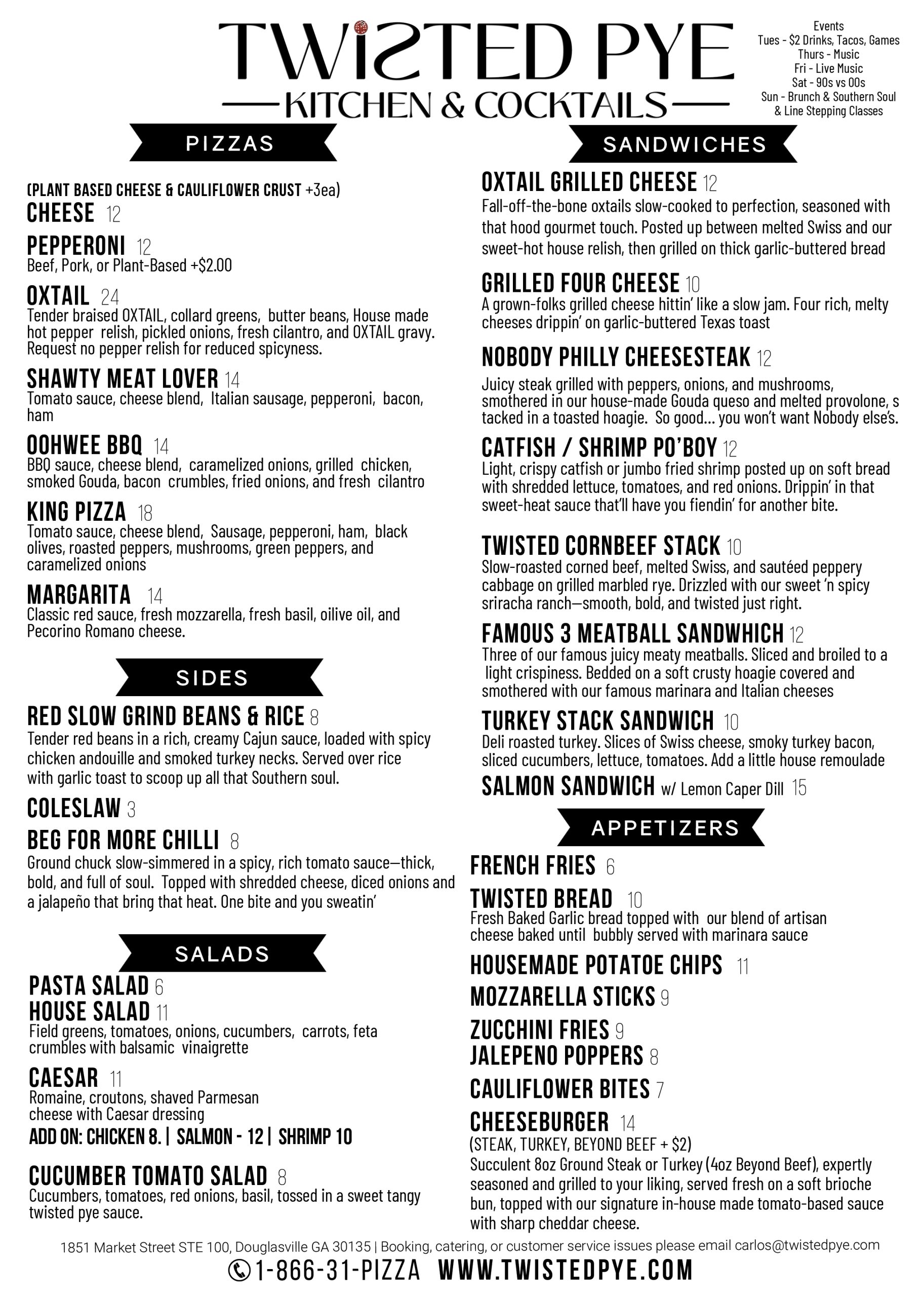 Lunch Menu